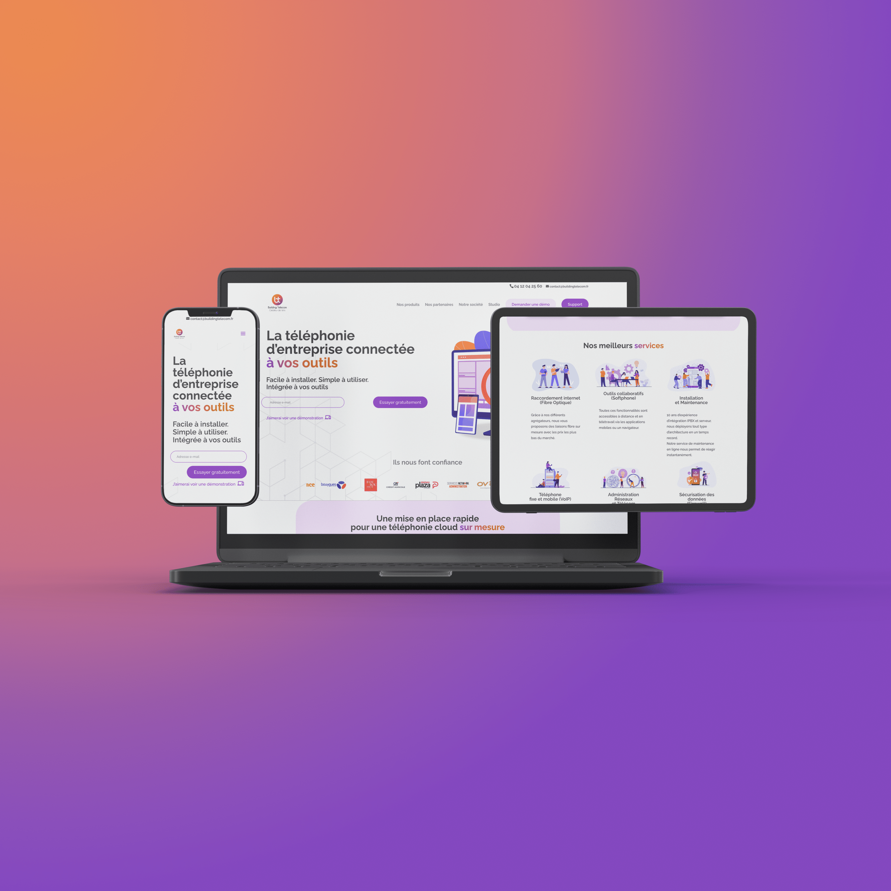 Création du site internet de Building Telecom
