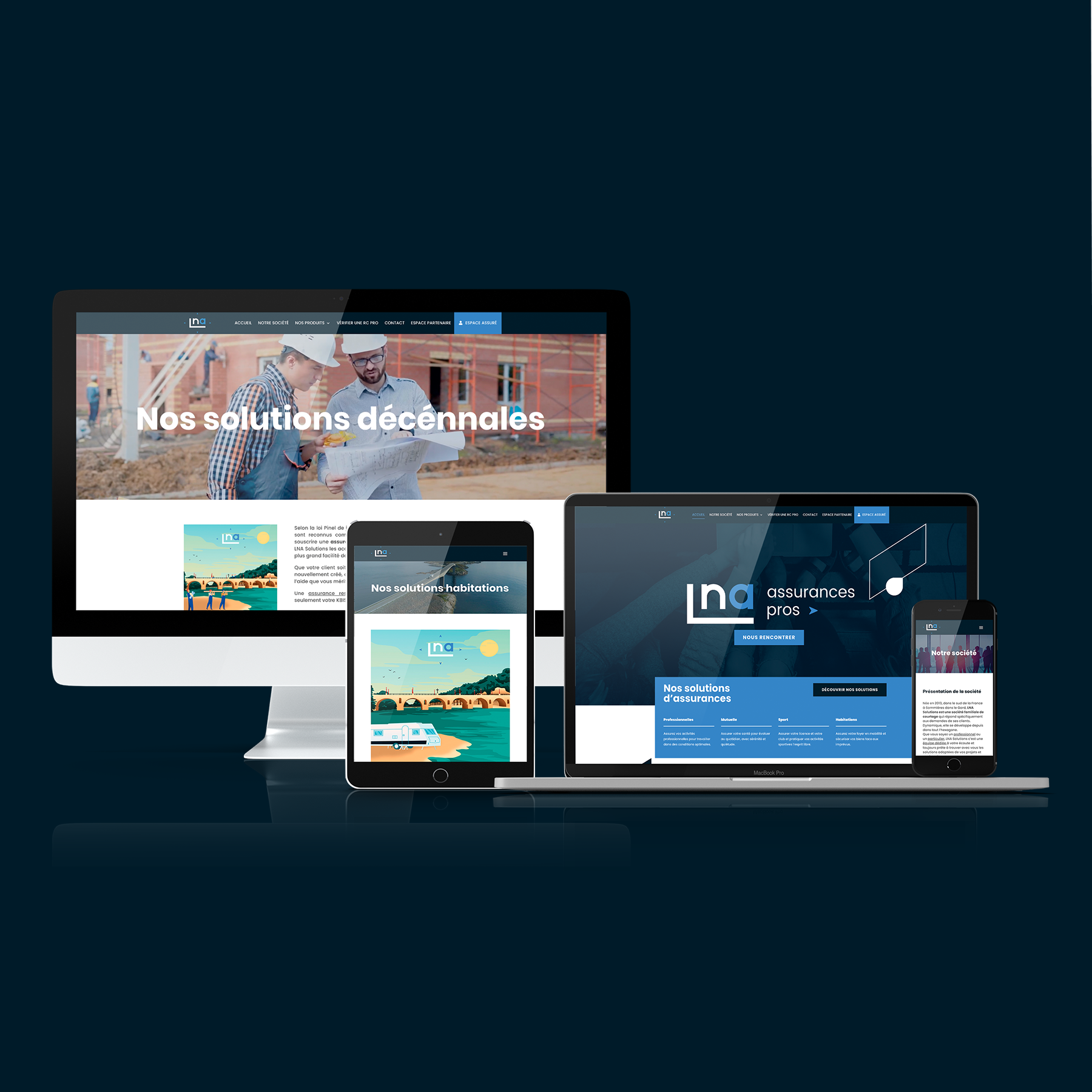 Redesign du site internet de LNA Solutions